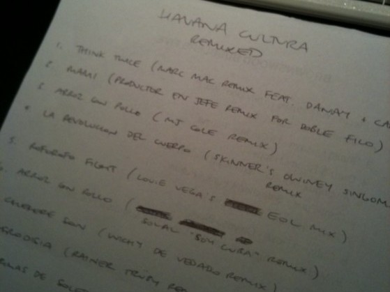 havana tracklist